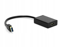 Adaptateur USB-A vers HD, mâle vers femelle, convertisseur vidéo Full HD 1080P, dongle pour ordinateur portable, ordinateur de bureau, moniteur, HDTV