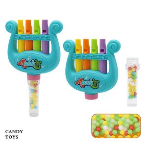 Jouets sucrés PLATO Promotion pour enfants - Ensembles d'instruments de <span class=keywords><strong>musique</strong></span> en plastique en forme d'harpe, design de dessin animé rose et bleu - Product Image 2
