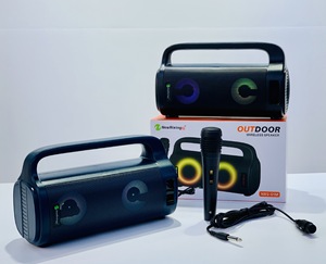 1 adet NRS01M RGB taşınabilir kancalı saplı <span class=keywords><strong>Karaoke</strong></span> boombox BT hoparlör ekranlı LED ekranlı kablosuz hoparlörler ses kutusu dış mekan - Product Image 4