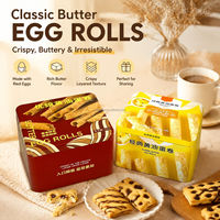 Boîtes en métal vides pour biscuits et gâteaux, impression CMYK, OEM ODM, conformes aux normes alimentaires, boîtes carrées en métal pour l'emballage des rouleaux d'œufs et des biscuits