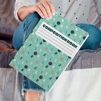 Carnet de notes avec lignes pour étudiants Livre en papier à couverture rigide avec impression de règles d'université personnalisées Composition d'exercices scolaires