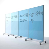 Tableau blanc interactif en verre trempé laminé, anti-reflet, avec fonction écran tactile, taille personnalisée 3-10 mm