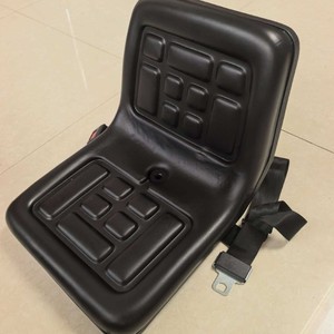 เบาะรถยกหนัง PU สีดำ เก้าอี้อุตสาหกรรม ทนทาน แข็งแรง - Product Image 3