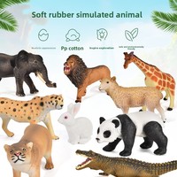 Grand modèle d'animal artificiel en plastique souple Ornements de ferme sauvage Jouet pour enfants Science Education Vinyle Statique Solide Frozen JQ