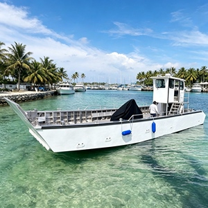 Bateau de débarquement en aluminium soudé 5083 de 50 pieds pour travaux de maintenance portuaire et de pose de câbles sous-marins - Product Image 2