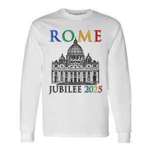 Camiseta de Manga Larga del Jubileo de Roma 2025, Vaticano, Peregrinos de la Esperanza - Product Image 1