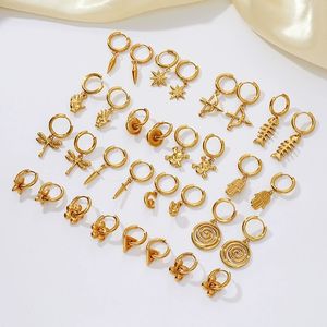 LT-<span class=keywords><strong>MS</strong></span>-566 mode tendance pendentif boucles <span class=keywords><strong>d</strong></span>'oreilles pour femmes à la mode plaqué <span class=keywords><strong>or</strong></span> 18 carats en acier inoxydable boucles <span class=keywords><strong>d</strong></span>'oreilles en gros - Product Image 1