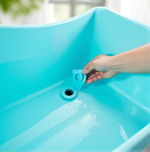 Bañera Plegable para Mascotas con Capacidad para 330 Libras, Altura Ajustable, Drenaje Rápido, Límite de Peso de 75 Libras, Patas de Goma Resistentes, Uso Comercial - Product Image 5