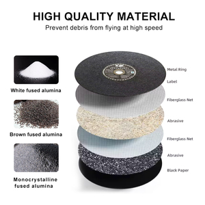 <span class=keywords><strong>Disque</strong></span> <span class=keywords><strong>de</strong></span> découpe métallique moyen <span class=keywords><strong>de</strong></span> 14 pouces en oxyde d'aluminium OEM, outil abrasif industriel haute performance pour usine, vente en gros - Product Image 2