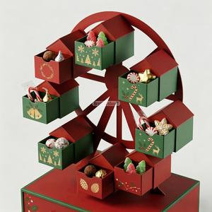 Calendrier de l'Avent de Noël 2026 haut de gamme, design artisanal de luxe en forme de grande <span class=keywords><strong>roue</strong></span> irrégulière, 24 jours, coffret cadeau - Product Image 3