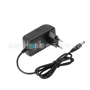 Rey.1 <b>12V</b> 2A European Power Adapter With Round Pin <b>Plug</b> For Export CE FCC Certified - Product Image 2