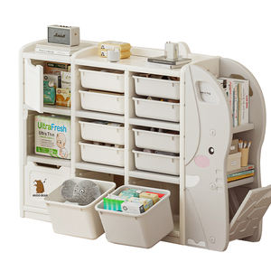 MIGO BEAR grande étagère jouet organisateur enfants armoire de rangement stockage forme animale cadeau de noël salon armoires pour enfants - Product Image 1