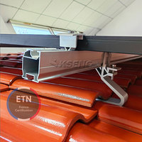 Système de montage de panneaux solaires en aluminium pour toiture en tuiles, support de fixation pour panneaux solaires ENT, vente en gros, stock UE