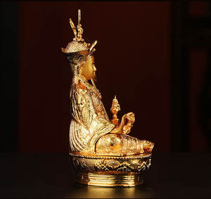 <span class=keywords><strong>กวน</strong></span><span class=keywords><strong>อิ</strong></span><span class=keywords><strong>ม</strong></span>โลหะผส<span class=keywords><strong>ม</strong></span>สไตล์ทิเบต2025รูปปั้นพระพุทธรูปศากยมุนีจุชริทาราตกแต่ง masambhava รูปปั้นพระพุทธรูปชุบทอง15ซม. - Product Image 3