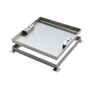 En124 맨홀 커버 제조업체 B125 매입 스테인레스 스틸 맨홀 커버 (핸들 포함) - Product Image 2