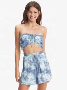 Ensemble d'échauffement à sublimation personnalisé uniformes de pom-pom girl pour la pratique du pom-pom girl soutien-gorge et short de pom-pom girl - Product Image 4