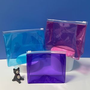 Pequeña bolsa de plástico transparente para embalaje, bolsa de embalaje impermeable, bolsas de aseo de viaje, bolsa de PVC transparente con cremallera, bolsa de lona transparente - Product Image 6