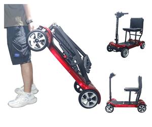 <span class=keywords><strong>Scooter</strong></span> de mobilité électrique pliable à 4 roues <span class=keywords><strong>pour</strong></span> personnes âgées et handicapées, <span class=keywords><strong>scooter</strong></span> adapté aux voyageurs handicapés - Product Image 5