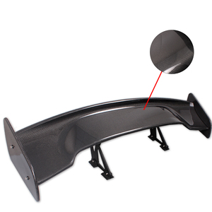 Kit de spoiler de coffre arrière de style GT en fibre de carbone avec support en aluminium pour voitures berline - Product Image 2