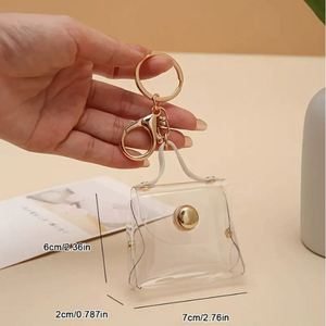 Wholesale Concise Pu Leather Keychain Portable Durable Pendant Customizable Fashion Keyring <b>Bag</b> <b>Charm</b> - Product Image 4