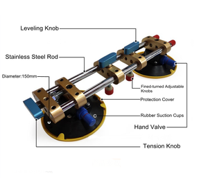 Handwerkzeuge für Stein Granit Marmor Verbindung Nivellierung 4 Zoll 6 Zoll 8 Zoll Gummi Saugnäpfe - Product Image 1