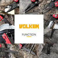 11 en 1 Noir Multitool Couteau Multi-poches Plier la Pince Camping Survie Multi-fonctionnelle Pinces Extérieures