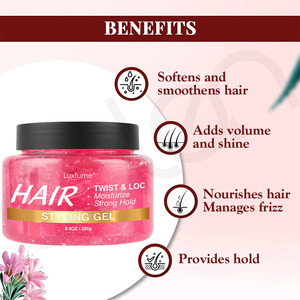 Gel coiffant Luxfume Extreme Strong Hold, tenue extrême, longue durée, sans flocons, sans alcool, <span class=keywords><strong>pour</strong></span> tous types de <span class=keywords><strong>cheveux</strong></span>, marque privée - Product Image 5