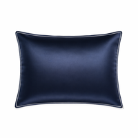 Taie d'oreiller en satin de soie de mûrier 100% pure 22 Momme avec bordure élégante et fermeture éclair, anti-âge, pour soins capillaires, multicolore, vente en gros