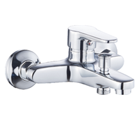 Robinetterie de salle de bain murale, mitigeur eau chaude et froide pour baignoire et douche
