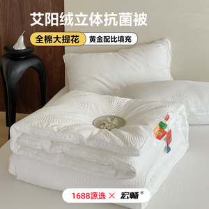 Aiyang Velvet Fiber Quilt 8.1-9 Jin White Fluffy Winter Warmth All Season Use - Product Image 3