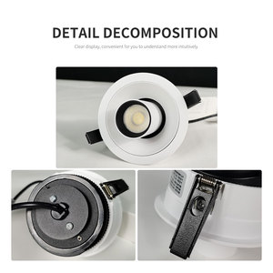 <span class=keywords><strong>Spot</strong></span> encastré LED rétractable et réglable de 75 mm, anti-éblouissement, pour plafond, 10 W, pour maison, magasin, hôtel - Product Image 4