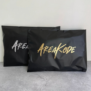 Clothing Underwear Special Black Printed Express Bag Waterproof Self-Adhesive Oversized <b>Logistics</b> Plastic <b>Packaging</b> Courier Bag - Product Image 4