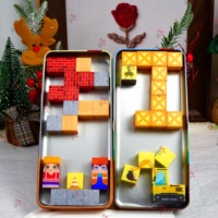 Juego de Cubos Magnéticos de Viaje 2026, 38 Piezas, Bloques de Construcción Magnéticos Mini para Niños, con Caja Metálica Portátil