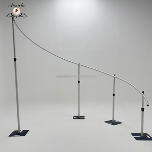 Annielu Mới Nhất Nhiệm Vụ Nặng Nề Có Thể Điều Chỉnh S Cong Kim Loại Khung Ống Và Treo Lên Backdrop Khung Đứng Đám Cưới Tổ Chức Sự Kiện Trang Trí Sân Khấu - Product Image 2