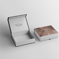 Boîte d'emballage en papier pliable avec logo personnalisé, boîte magnétique de luxe avec impression pour parfum, artisanat, bougie, cadeau