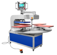 Doyan 16x24 pouces pneumatique 4 palettes automatique rotatif travail sublimation pièce d'ébauche carrousel presses à chaud pour tissu
