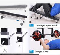 Banc de musculation pliable réglable pour exercice de fitness classique