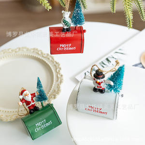 Adornos Navideños para Buzón, Colgantes de Muñeco de Nieve, Hombre Viejo y Oso, Decoración para Árbol de Navidad - Product Image 2