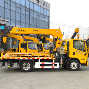 Camion-grue articulée de 6 à 12 tonnes, directement de l'usine, avec compartiment de chargement et grue pour la pose de poteaux de télécommunications - Product Image 4