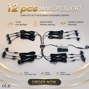 Mini projecteur LED encastrable 3W 3000K, appareil en Aluminium, étanche IP65, blanc chaud, réglable, alimentation <span class=keywords><strong>sans</strong></span> <span class=keywords><strong>fil</strong></span> - Product Image 1