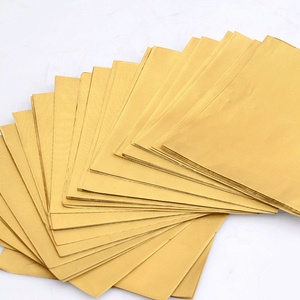 Low MOQ Aluminium Foil Colorful <strong>Chocolate</strong> <strong>Wrapping</strong> Papers <strong>Gold</strong> Foil for Candy - Product Image 1