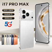 I17 Pro Max, Teléfono Inteligente 5G de 7.3 Pulgadas, la Primera Opción de los Clientes, 16GB+1TB, Desbloqueado, Doble SIM, Acceso a Internet de Alta Velocidad
