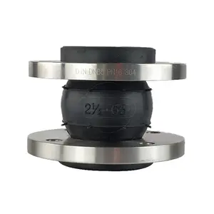 High pressure anti-vibration flexible rubber compensator expansion joint with flange