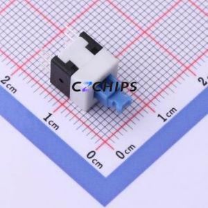 PB-22E81-S-E <b>Push</b> <b>Button</b> <b>Switch</b> Through hole Component (THT) <b>Switch</b> Self-Locking 300mA 12V 2.5N - Product Image 1