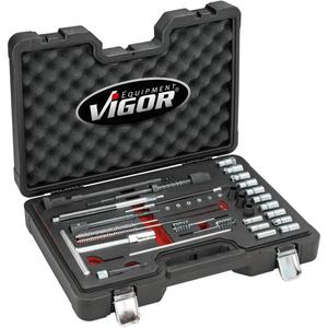VIGOR - V4941N Juego de limpieza de asientos de inyectores (23 piezas) - EAN 4047728077293 Juego de motor y distribución - Product Image 1