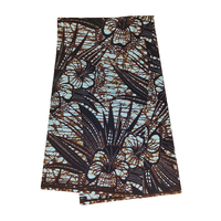 Tela africana con estampado de cera, 100% algodón, tejido para vestidos