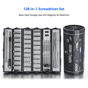 Set di Cacciaviti di Precisione 128 in 1 con Custodia Magnetica Tipo Libro per Assemblaggio di Attrezzature Industriali - Product Image 3