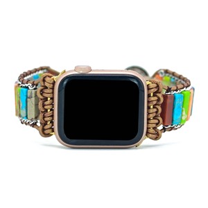 <span class=keywords><strong>Correa</strong></span> de pulsera para <span class=keywords><strong>Apple</strong></span> <span class=keywords><strong>Watch</strong></span> para mujer, 38mm, 41mm, 42mm, 45mm, joyería Bohemia, <span class=keywords><strong>correa</strong></span> de reloj de <span class=keywords><strong>piedra</strong></span> Natural - Product Image 5
