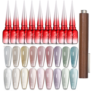 ชุดน้ำยาทาเล็บเจลมูนไลท์แม่เหล็กตามสั่งโลโก้แมวอาย์ไลท์แม่เหล็กสีน้ำสีขาวแวววาวขนาด15มล. สำหรับทำเล็บ - Product Image 1