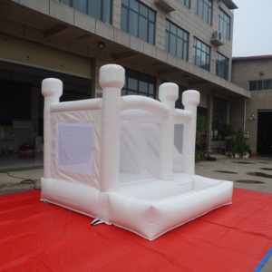 Castillo Inflable Blanco Comercial <span class=keywords><strong>para</strong></span> Bodas con Tobogán y Piscina <span class=keywords><strong>de</strong></span> Pelotas, Castillo Inflable <span class=keywords><strong>para</strong></span> Eventos y <span class=keywords><strong>Alquiler</strong></span> <span class=keywords><strong>de</strong></span> <span class=keywords><strong>Fiestas</strong></span> - Product Image 2